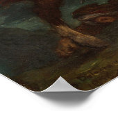 Delacroix - een turk overgeeft aan een Grieks paar Poster (Hoek)