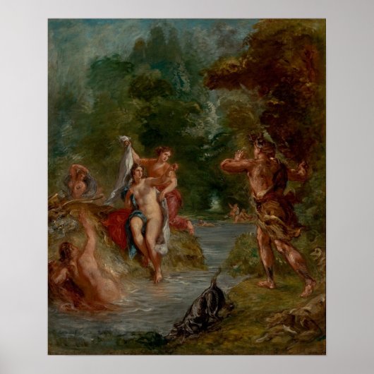 Delacroix - Four Seasons Summer Diana verrast B... Poster (Voorkant)