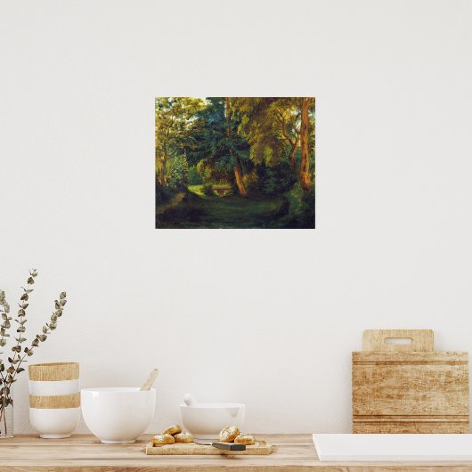 Delacroix - George Sand's Garden bij Nohant Poster (Keuken)