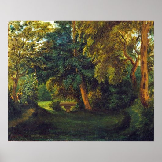 Delacroix - George Sands Tuin bij Nohant Poster (Voorkant)