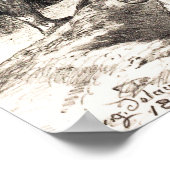 Delacroix - Hamlet en Horatio voor de Gravedi... Poster (Hoek)