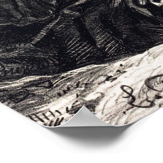 Delacroix - Hamlet en Laertes in de rang van op... Poster (Hoek)