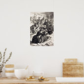 Delacroix - Hamlet en Laertes in het graf van Op… Poster (Keuken)