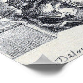 Delacroix - Hamlet probeert de koning te doden Poster (Hoek)