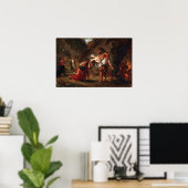 Delacroix - Hercules en alcestis Poster (Thuiskantoor)