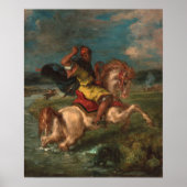 Delacroix - Horseman Crossing A Ford Poster (Voorkant)
