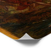 Delacroix - Jacob die met de engel ronddraait Poster (Hoek)