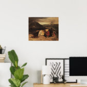 Delacroix - La Mort de Hassan Poster (Thuiskantoor)