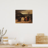 Delacroix - La Mort de Hassan Poster (Keuken)