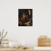 Delacroix - Lazare's reurrection 1850 Poster (Keuken)