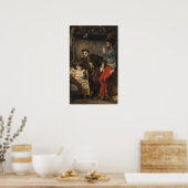 Delacroix - Mephistopheles verschijnt aan Faust Poster (Keuken)
