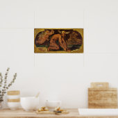 Delacroix - Mercurius-schets voor de Vredessalon Poster (Keuken)