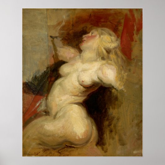 Delacroix - Nereide (na Rubens) 1822 Poster (Voorkant)