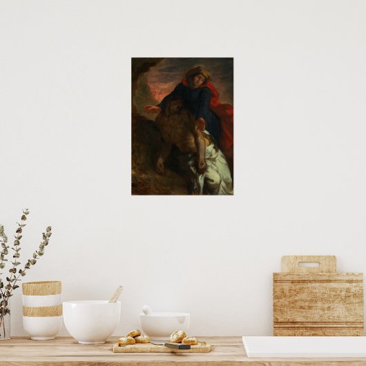 Delacroix - Pieta 1850 Poster (Keuken)