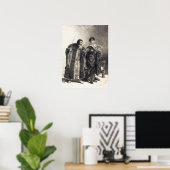 Delacroix - Polonius en Hamlet (Wet II Scene II).. Poster (Thuiskantoor)