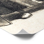 Delacroix - Polonius en Hamlet (Wet II Scene II).. Poster (Hoek)