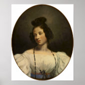 Delacroix - Portret Poster (Voorkant)