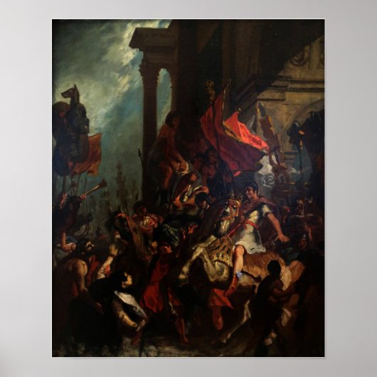 Delacroix - rechter van trajan 1858 poster (Voorkant)