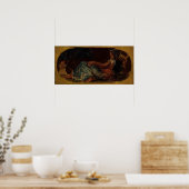 Delacroix - Schets voor de Vredessalon Poster (Keuken)