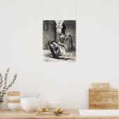 Delacroix - Song van Ophelia (Act IV Scene V) ... Poster (Keuken)