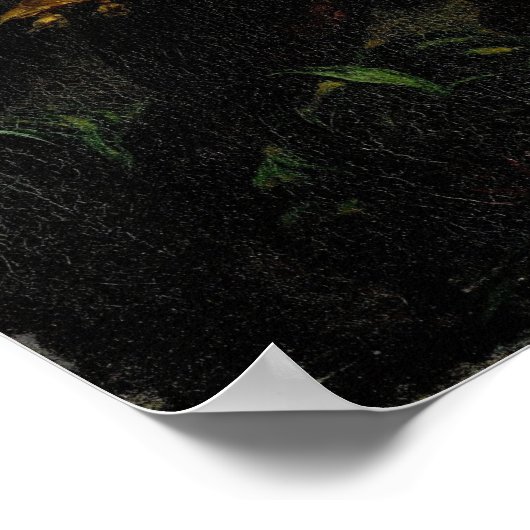 Delacroix - Tiger Hunt 1854 Poster (Hoek)