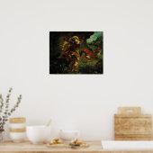 Delacroix - Tijgerjacht 1854 Poster (Keuken)