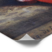 Delacroix - Turks roken op een bank Poster (Hoek)