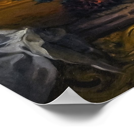 Delacroix - ventilator met console 1849 poster (Hoek)