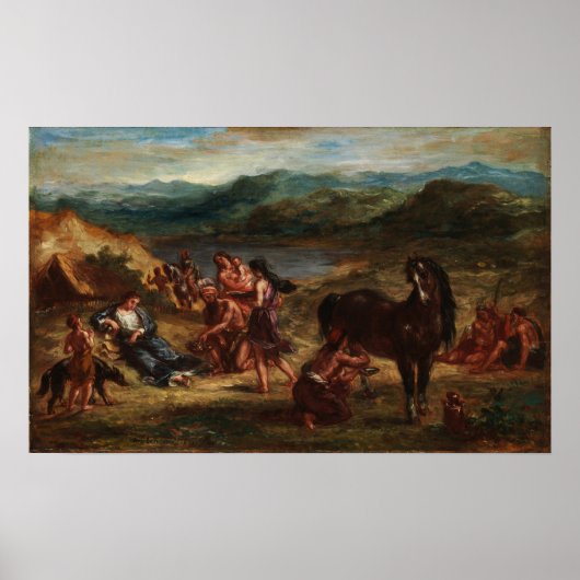 Delacroix - zie Scythians 1862 Poster (Voorkant)