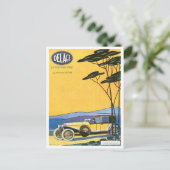 Delage ~  automatische advertentie briefkaart (Staand voorkant)