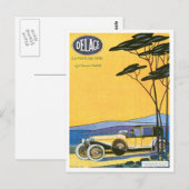 Delage ~  automatische advertentie briefkaart (Voorkant / Achterkant)