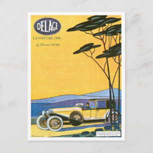 Delage ~  automatische advertentie briefkaart