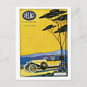Delage Automobiles Briefkaart