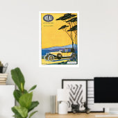 Delage Le Voiture Automobile Ad  Art Poster (Thuiskantoor)
