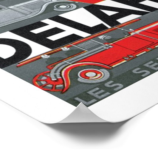 Delahaye Art Deco Automobile Ad Poster (Hoek)