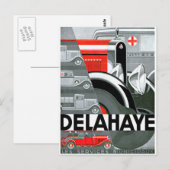 Delahaye ~ automatische reclame briefkaart (Voorkant / Achterkant)