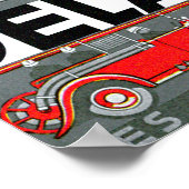 Delahaye ~  automatische reclame poster (Hoek)