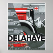 Delahaye Automobile and  Art Poster (Voorkant)