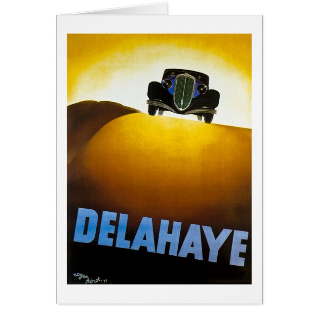 Delahaye -  reclame (Voorkant)