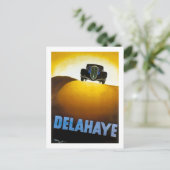 Delahaye -  reclame briefkaart (Staand voorkant)