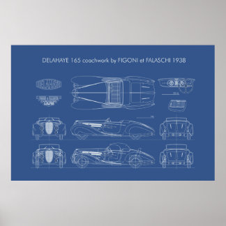 Delahaye Type 165 Transparent Background Poster