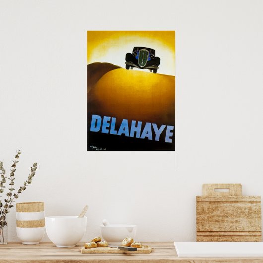 Delahaye - Vintage Car Advertisement Poster (Keuken)