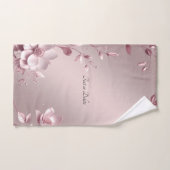 Delaicate Roze Bloemenset Handdoeken (Handdoek)