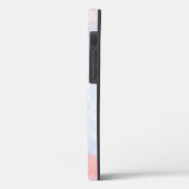 Delaicate Roze en Blauwe Abstracte Waterverf Vorm Case-Mate iPhone Case (Achterkant / Links)
