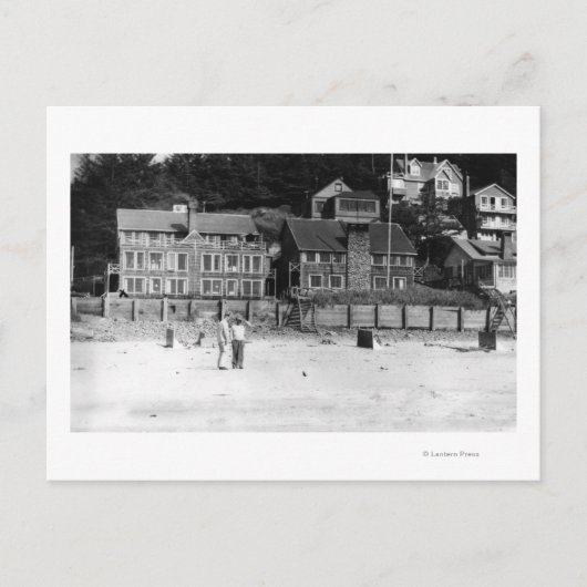 DeLake, het Uitzicht Oregon van Canyon Drive Apts. Briefkaart (Voorkant)