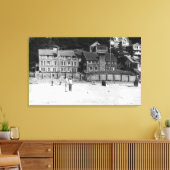 DeLake, het Uitzicht Oregon van Canyon Drive Apts. Canvas Afdruk (Insitu (Woonkamer))