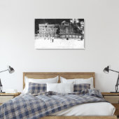 DeLake, het Uitzicht Oregon van Canyon Drive Apts. Canvas Afdruk (Insitu (Slaapkamer))