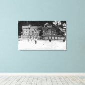 DeLake, het Uitzicht Oregon van Canyon Drive Apts. Canvas Afdruk (Insitu (Houten vloer))