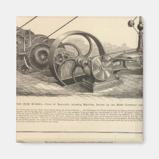 Delamater Iron Works Magneet (Voorkant)