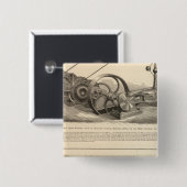 Delamater Iron Works Vierkante Button 5,1 Cm (Voorkant /achterkant)